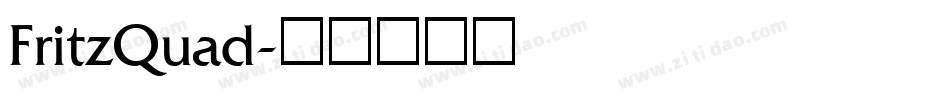 FritzQuad字体转换