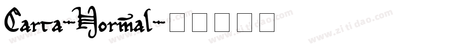 Carta-Normal字体转换