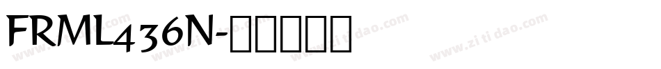 FRML436N字体转换