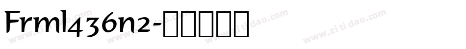 Frml436n2字体转换
