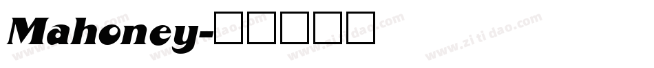 Mahoney字体转换