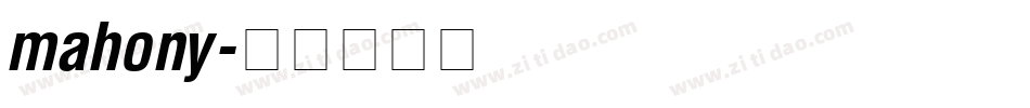 mahony字体转换