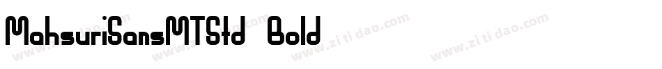 MahsuriSansMTStd-Bold字体转换
