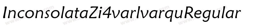 InconsolataZi4varlvarquRegular-42gD字体转换
