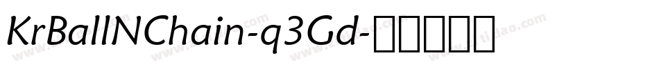 KrBallNChain-q3Gd字体转换