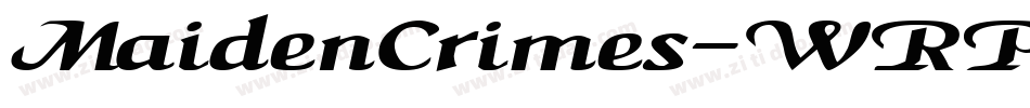 MaidenCrimes-WRPE字体转换