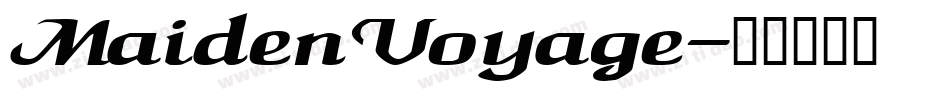 MaidenVoyage字体转换