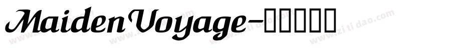 MaidenVoyage字体转换