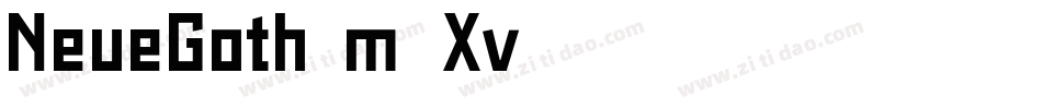 NeueGoth-m8Xv字体转换