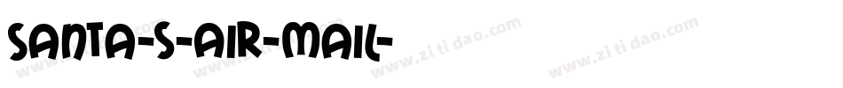 Santa-s-Air-Mail字体转换
