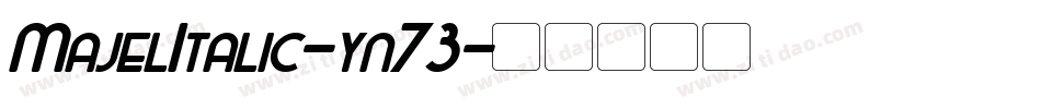 MajelItalic-yn73字体转换