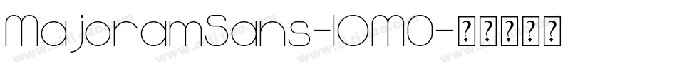 MajoramSans-lOM0字体转换