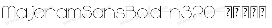MajoramSansBold-n320字体转换