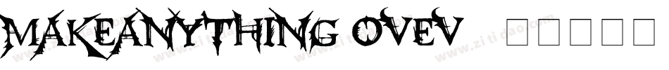 MakeAnything-OVEv8字体转换