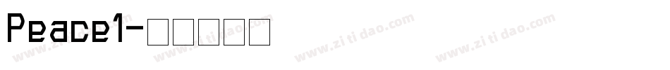 Peace1字体转换
