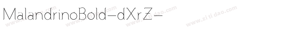 MalandrinoBold-dXrZ字体转换