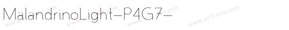 MalandrinoLight-P4G7字体转换