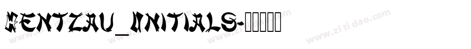 Hentzau_Initials字体转换