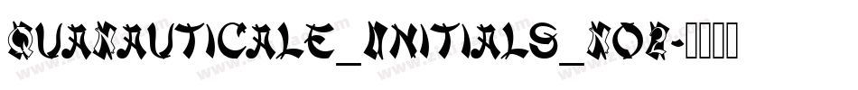 QuaNauticale_Initials_No2字体转换