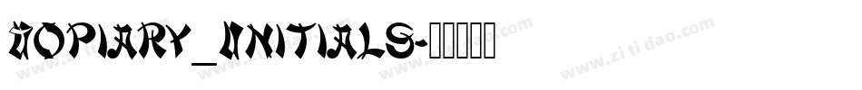 Topiary_Initials字体转换