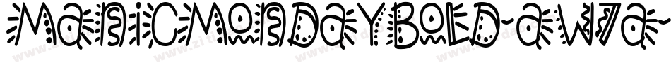ManicMondayBold-aw7a字体转换