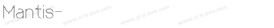 Mantis字体转换