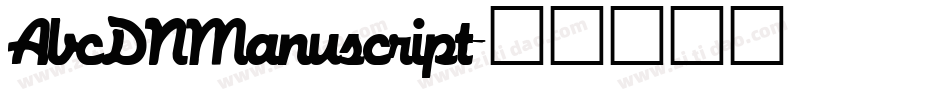 AbcDNManuscript字体转换