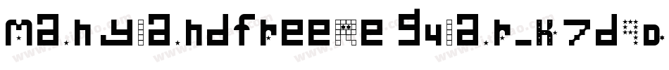 ManylandfreeRegular-K7dqD字体转换