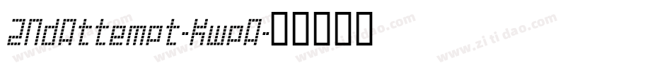 2NdAttempt-KwpA字体转换