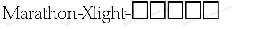 Marathon-Xlight字体转换