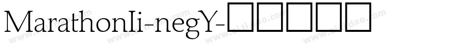 MarathonIi-negY字体转换