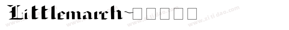 Littlemarch字体转换