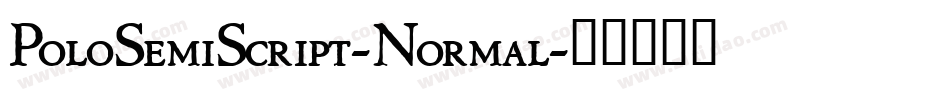 PoloSemiScript-Normal字体转换