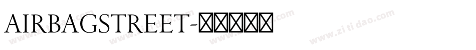 AIRBAGSTREET字体转换