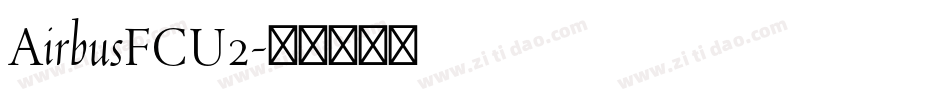 AirbusFCU2字体转换