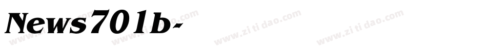 News701b字体转换