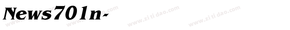 News701n字体转换