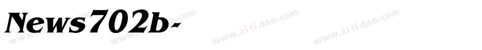 News702b字体转换