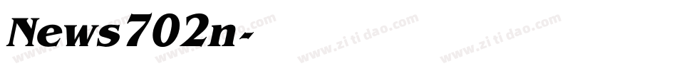 News702n字体转换