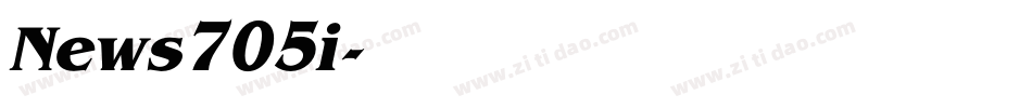 News705i字体转换