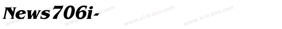 News706i字体转换