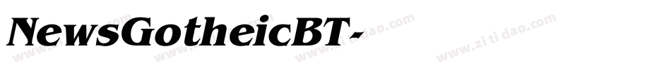 NewsGotheicBT字体转换