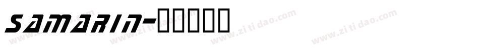 samarin字体转换