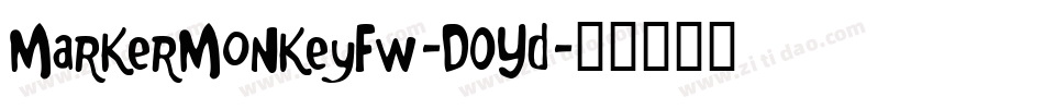 MarkerMonkeyFw-DOYd字体转换