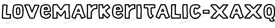 LoveMarkerItalic-xaxq字体转换