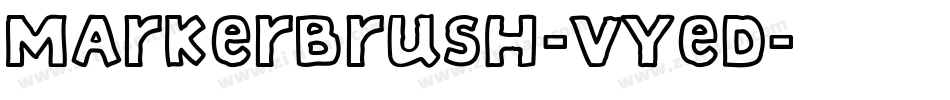 MarkerBrush-vYeD字体转换