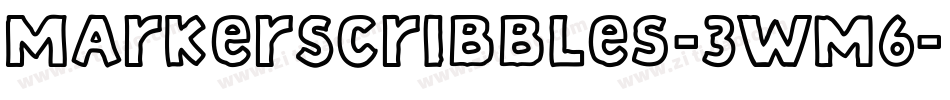 MarkerScribbles-3Wm6字体转换