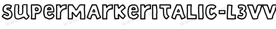 SuperMarkerItalic-L3VVG字体转换