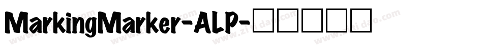 MarkingMarker-ALP字体转换