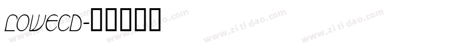 LOWECD字体转换
